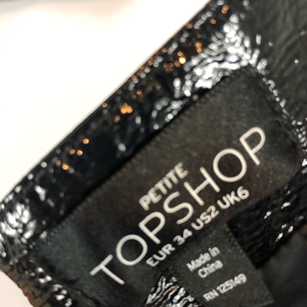 TopShop Black PVC Dress - Picture 5 of 5